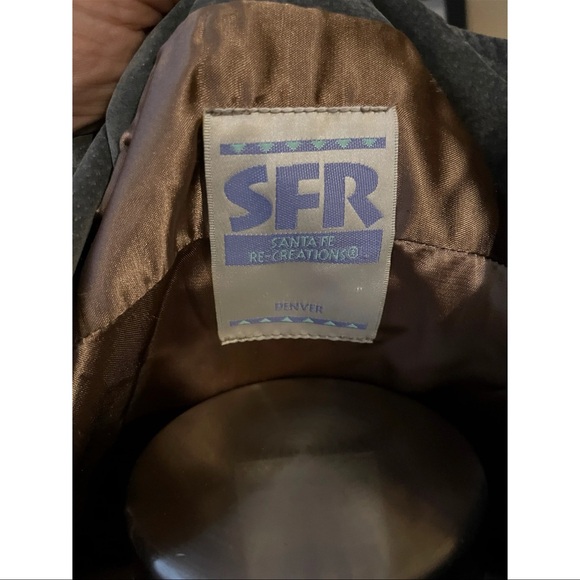 VINTAGE SFR FRINGE SOUTHWESTERN PATCHWORK COAT SMALL - Picture 4 of 9